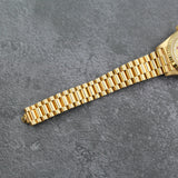 Rolex - Pre-owned 26mm Yellow Gold Lady Datejust 26 Champagne Ruby and Diamond Dial 69178