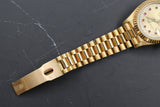 Rolex - Pre-owned 26mm Yellow Gold Lady Datejust 26 Champagne Ruby and Diamond Dial 69178
