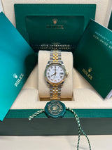 Rolex - Unworn Two Tone Yellow Gold Datejust 31mm White Dial 278273