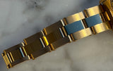 Rolex - Pre-owned Yellow Gold Oyster Perpetual 26 Blue Diamond Dial 67198