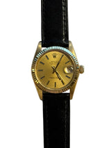 Rolex - Pre-owned Datejust 31 Champagne Index Dial Leather Strap 6827