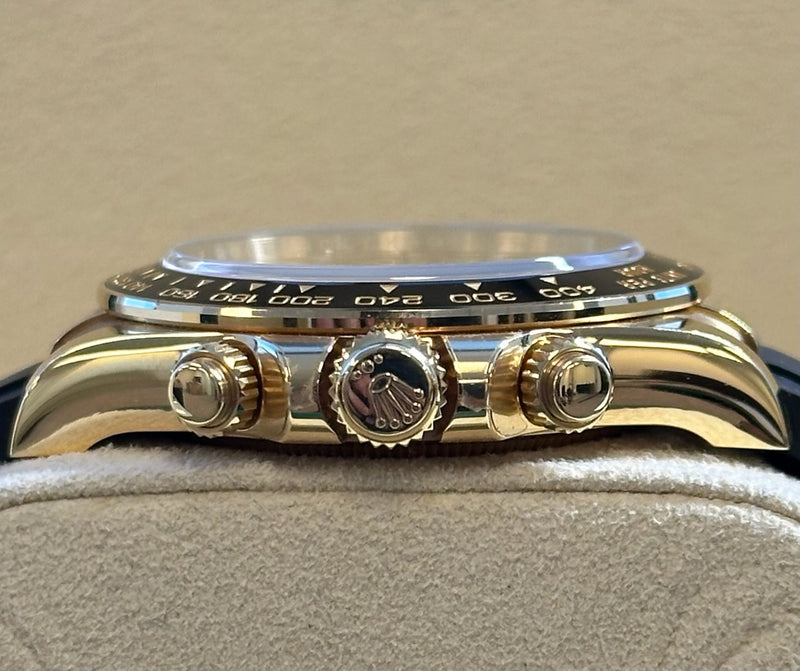 Rolex - Pre-owned Yellow Gold Daytona Champagne "Pikachu" Dial Oysterflex 126518LN