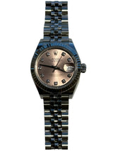 Rolex - Pre-owned Stainless Steel Lady-Datejust 28mm Pink Diamond Dial Jubilee Bracelet 279174