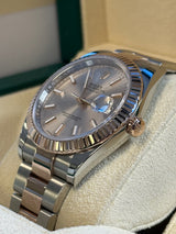Rolex - Pre-owned Two Tone Rose Gold Datejust 41 Sundust Index Dial Oyster Bracelet 126331