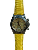 Rolex - Pre-owned White Gold Beach Daytona Yellow Dial 116519