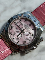 Rolex - Pre-owned White Gold Beach Daytona Pink Dial 116519