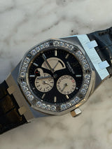 Audemars Piguet - Pre-owned Royal Oak Dual Time 39mm Macau Boutique Black Dial 26125ST