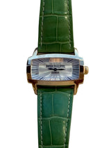 Patek Philippe - Pre-owned Rose Gold Gondolo Gemma 37.2 x 22.4mm Mother of Pearl Dial 4980R