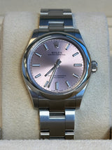 Rolex - Pre-owned Stainless Steel Oyster Perpetual 31 Pink Dial 277200