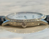 Audemars Piguet - Pre-owned White Gold White Dial Diamond Bezel 15166BC