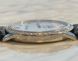Audemars Piguet - Pre-owned White Gold White Dial Diamond Bezel 15166BC