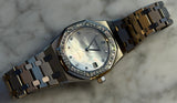 Audemars Piguet - Pre-owned White Gold Royal Oak Mother of Pearl Dial Diamond Bezel 14813BC