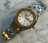 Audemars Piguet - Pre-owned Two Tone Rose Gold Royal Oak Silver Dial 15450SR