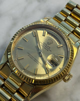 Rolex - Pre-owned Yellow Gold Day-Date 36 Presidential Champagne Dial 1803