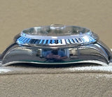 Rolex - Pre-owned Stainless Steel Lady-Datejust 28mm Dark Grey Diamond Dial Oyster Bracelet 279174