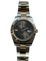 Rolex - Pre-owned Two Tone Rose Gold Datejust 41 Wimbledon Roman Dial Oyster Bracelet 126331