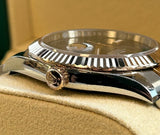 Rolex - Pre-owned Two Tone Rose Gold Datejust 41 Wimbledon Roman Dial Oyster Bracelet 126331