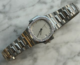 Patek Philippe - Pre-owned Nautilus Cream Diamond Dial Diamond Bezel 3800/3G-001