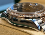 Rolex-two tone rose gold Datejust 28mm chocolate index dial diamond bezel Jubilee Bracelet 279381RBR