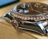 Rolex-two tone rose gold Datejust 28mm chocolate index dial diamond bezel Jubilee Bracelet 279381RBR
