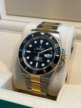 Rolex - Pre-owned Two Tone Yellow Gold Submariner 126613LN