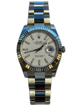 Rolex - Pre-owned Datejust 41 White Index Dial Oyster Bracelet 126334
