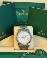 Rolex - Pre-owned Datejust 41 White Index Dial Oyster Bracelet 126334