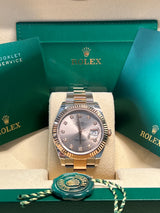 Rolex - Pre-owned Two Tone Rose Gold Datejust 41mm Sundust Diamond 126331