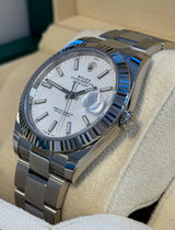 Rolex - Pre-owned Datejust 41 White Index Dial Oyster Bracelet 126334