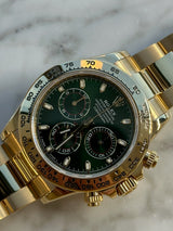 Rolex - Pre-owned Yellow Gold Daytona Green Dial "John Mayer" 116508