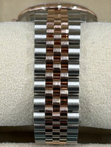 Rolex- Pre-owned 31mm Datejust 31 two tone rose gold floral diamond Dial jubilee bracelet 278271