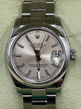 Rolex - Pre-owned 31mm Datejust 31 Silver Index Dial Oyster Bracelet 178240