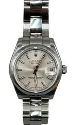 Rolex - Pre-owned 31mm Datejust 31 Silver Index Dial Oyster Bracelet 178240