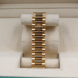Rolex - Unworn Yellow Gold Day-Date 36 Mother Of Pearl Dial Diamond Bezel 128398TBR