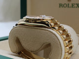 Rolex - Unworn Yellow Gold Day-Date 36 Mother Of Pearl Dial Diamond Bezel 128398TBR