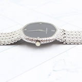 Audemars Piguet - Pre-owned White Gold Ellipse Black Diamond Dial