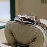 Rolex - Pre-owned Two Tone Rose Gold Lady-Datejust 28mm Chocolate Roman Dial 279171