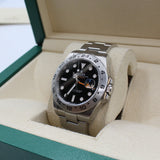 Rolex - Preowned 42mm Stainless Steel Explorer II Black Dial 226570