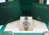 Rolex - White Gold Lady-Datejust Silver Diamond Carousel Dial Presidential Bracelet 179179