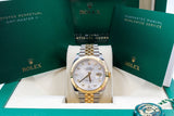 Rolex - Pre-owned Two Tone Yellow Gold Datejust 41 Mother of Pearl Diamond Dial 126333