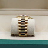 Rolex - Unworn Yellow Gold Day Date 40 Mother of Pearl Diamond Baguette Dial 228398TBR