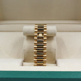 Rolex - Unworn Yellow Gold Day Date 40 Mother of Pearl Diamond Baguette Dial 228398TBR