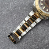 Rolex - Pre-owned Two Tone Yellow Gold Yacht Master Tahitian Mother of Pearl Dial 16623