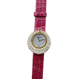 Audemars Piguet - Pre-owned Yellow Gold Vintage Diamond and Ruby Mother of Pearl Dial
