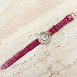 Audemars Piguet - Pre-owned Yellow Gold Vintage Diamond and Ruby Mother of Pearl Dial