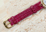 Audemars Piguet - Pre-owned Yellow Gold Vintage Diamond and Ruby Mother of Pearl Dial