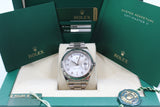 Rolex - Pre-owned White Gold Day-Date 41 Silver Diamond Dial 218239