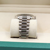 Rolex - Pre-owned White Gold Day-Date 41 Silver Diamond Dial 218239