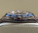 Rolex - Pre-owned Rose Gold Day-Date 40 Presidential Sundust Baguette Dial 228235