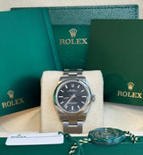 Rolex - Pre-owned Stainless Steel Oyster Perpetual 31 Black Dial 277200